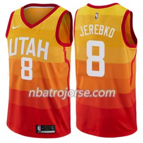 Män Utah Jazz Tröja Jonas Jerebko 8 Nike City Edition Swingman